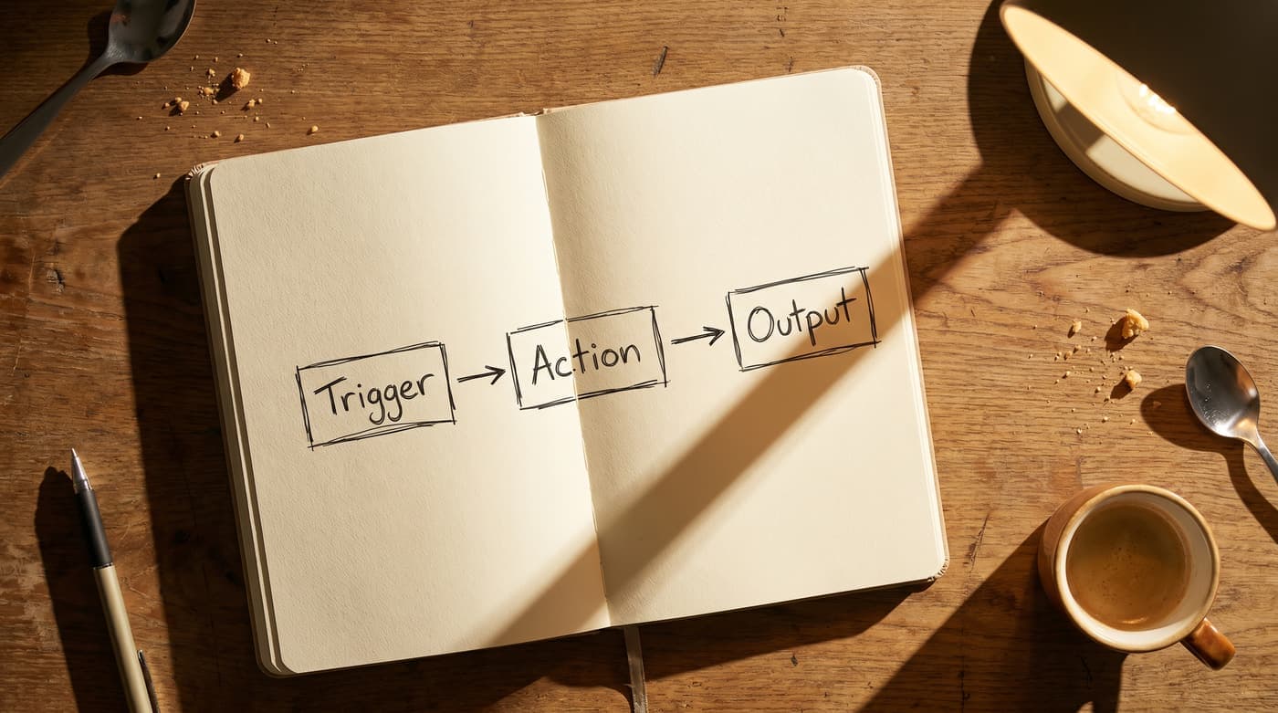 Digital workflow paths representing small business automation